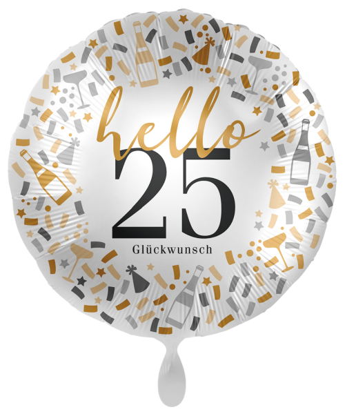 Folienballon - Hello 25 - ø 43cm